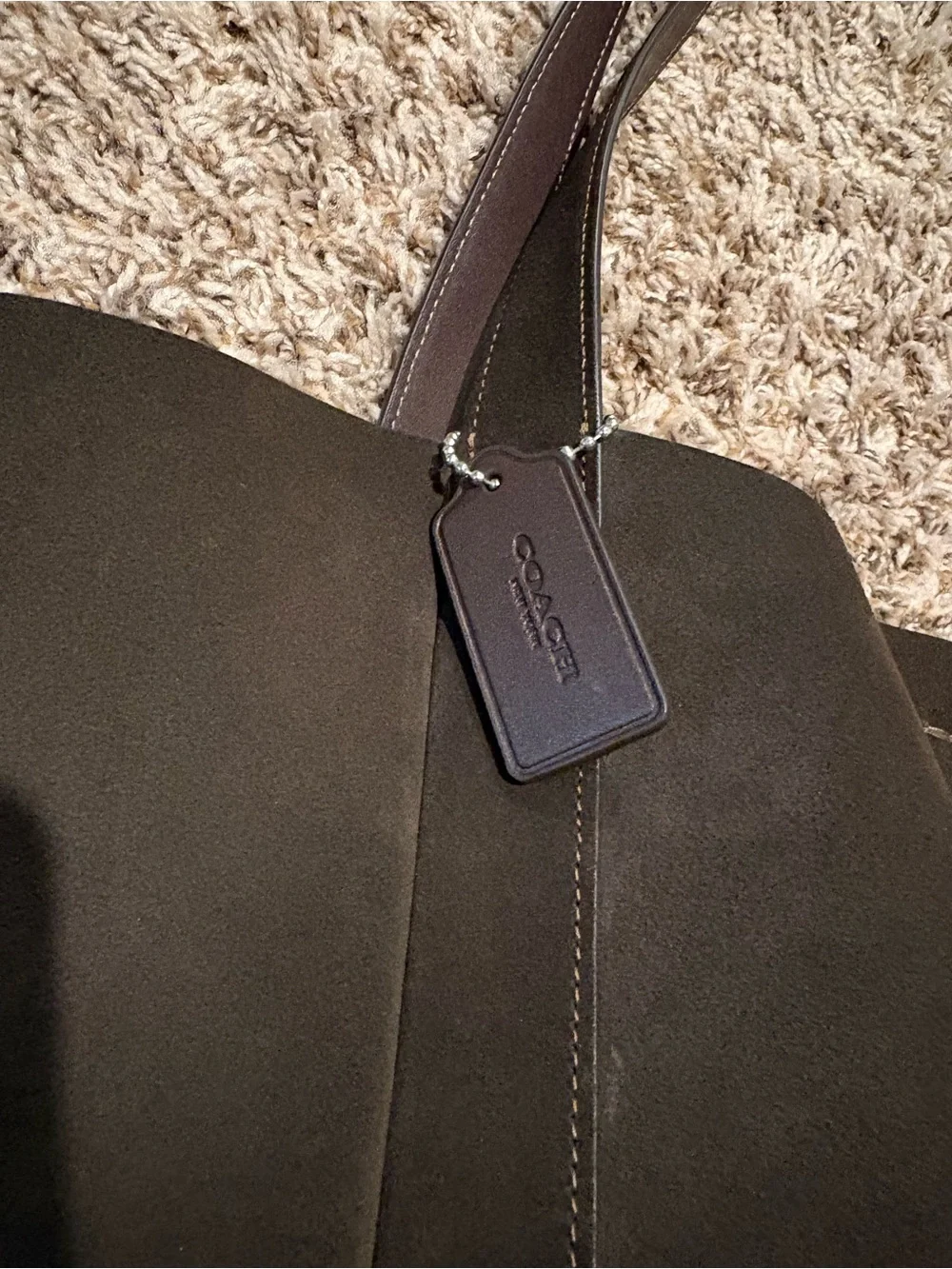 Coach Hadley tote bag in suede